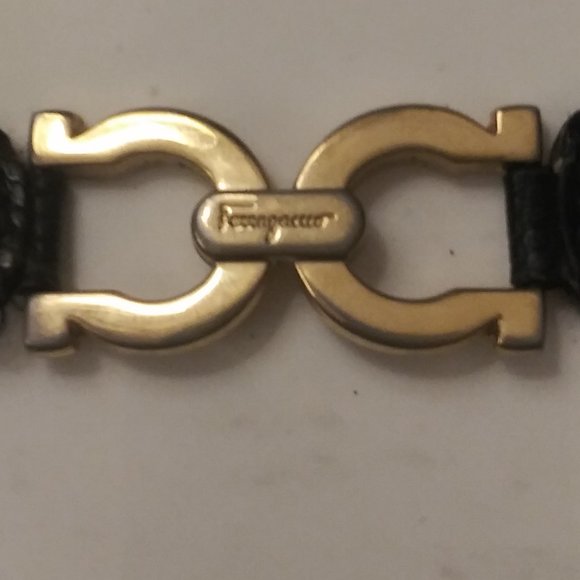 Salvatore Ferragamo Numbered Lux Belt Black - Picture 1 of 5